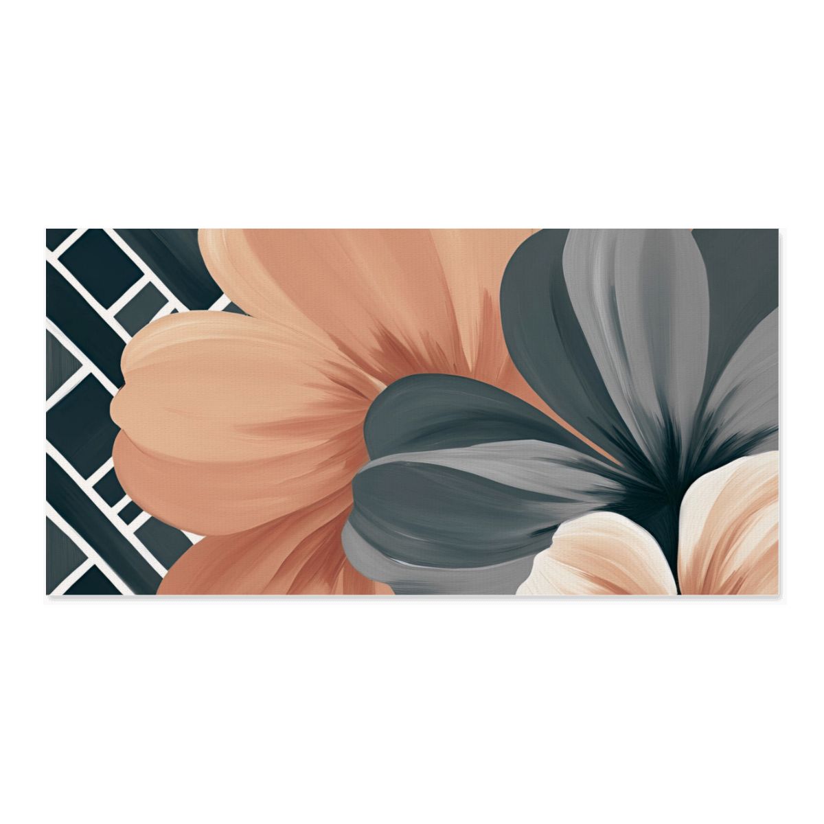 60" x 30" Printed Canvas Fabric Wall Art - No Frame (Made in USA)