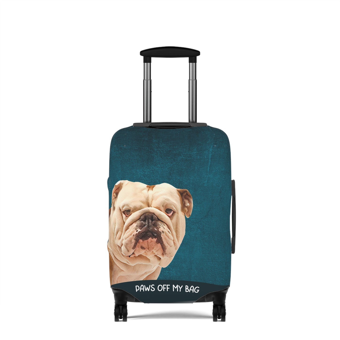 Bulldog Paws Off My Bag Luggage Cover