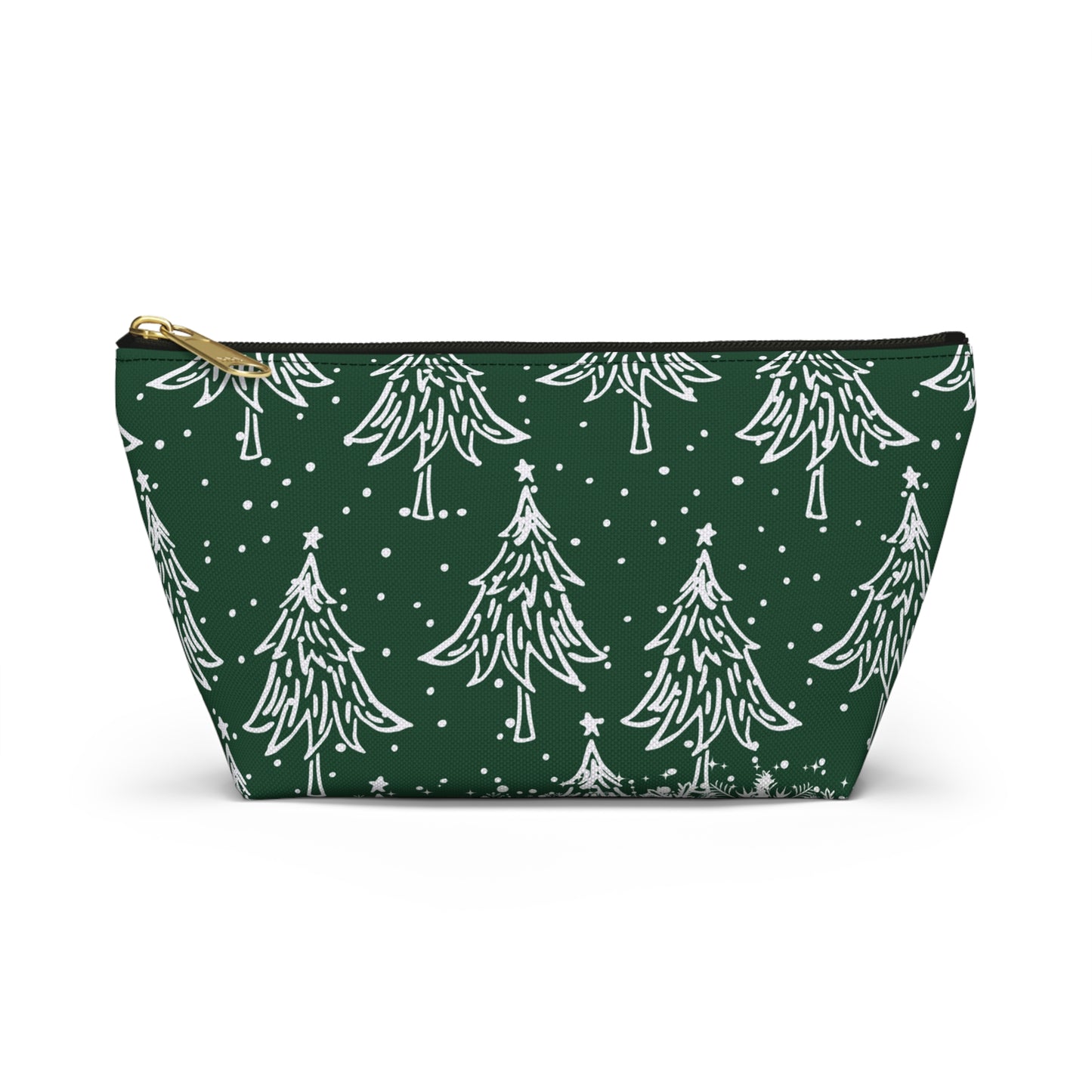 Christmas Trees for All Green Accessory Pouch w T-bottom