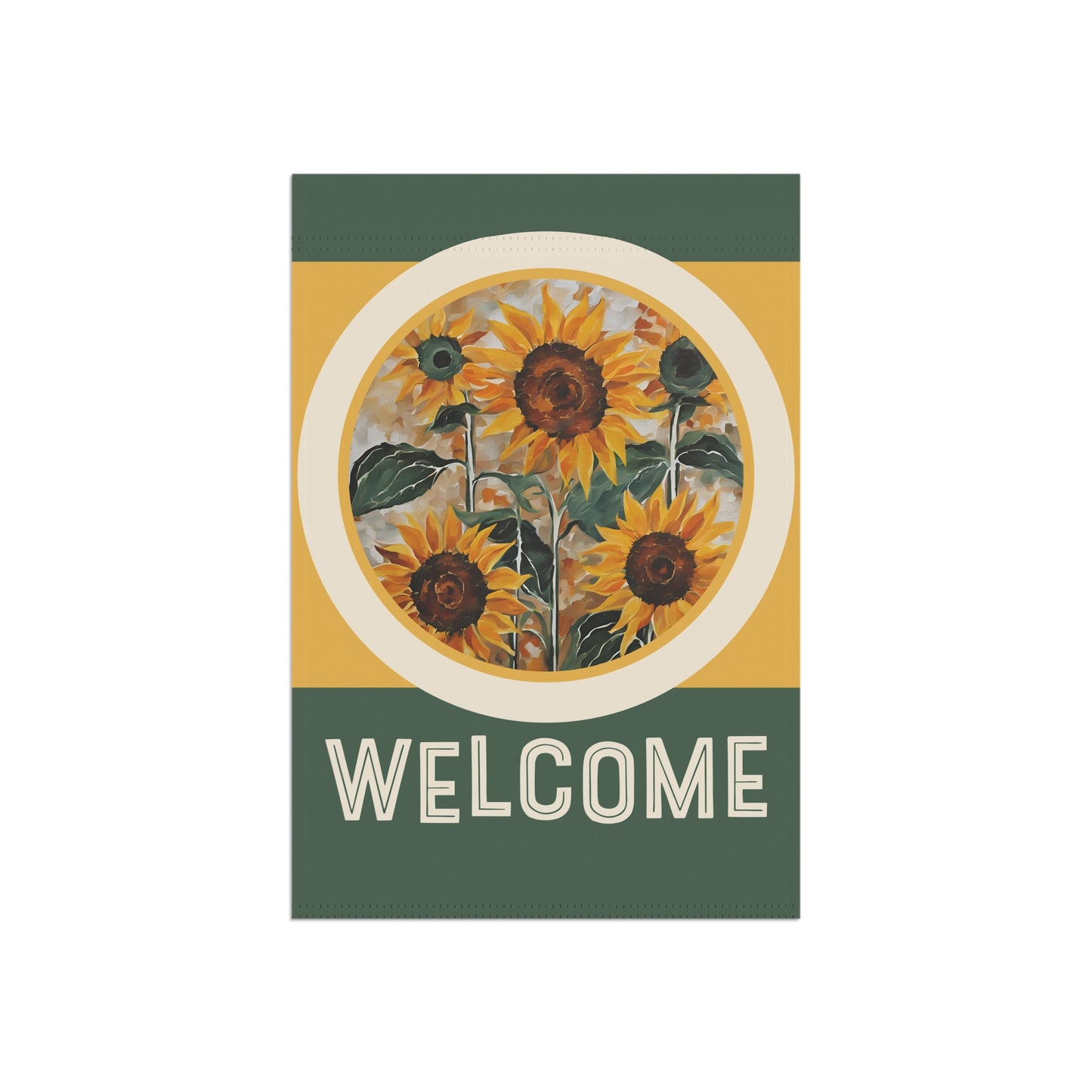 Sunflowers on My Mind Welcome 2-Sided Garden & House Flag/Banner