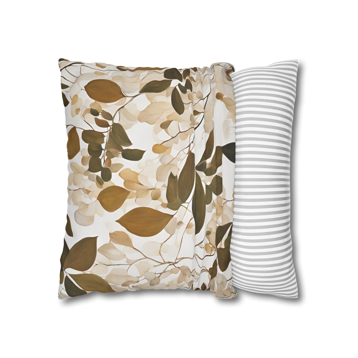 Butterfiled 2 Floral Square Poly Canvas Pillowcase