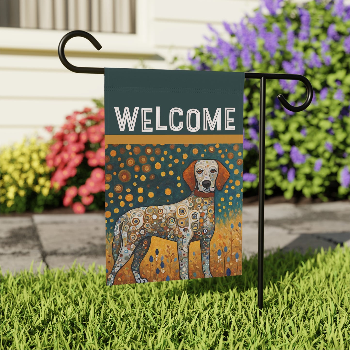 Bo Welcome 2-Sided Garden & House Flag/Banner