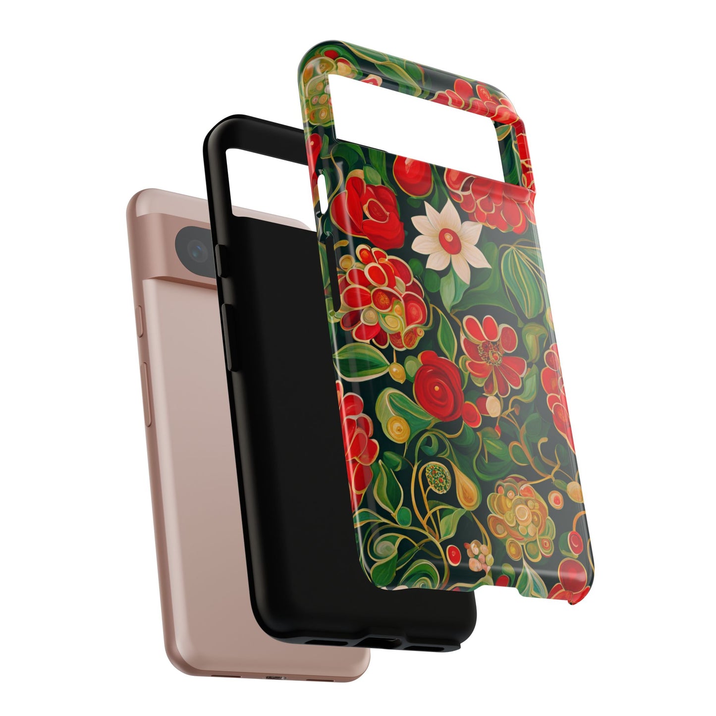 December Flowers iPhone Samsung Galaxy Google Pixel Tough Cases