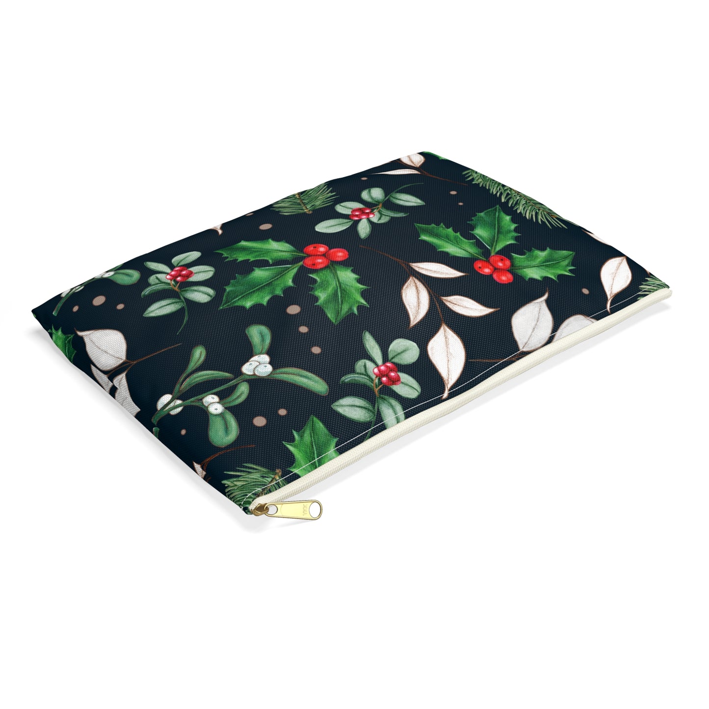 Holly Jolly Christmas Accessory Pouch