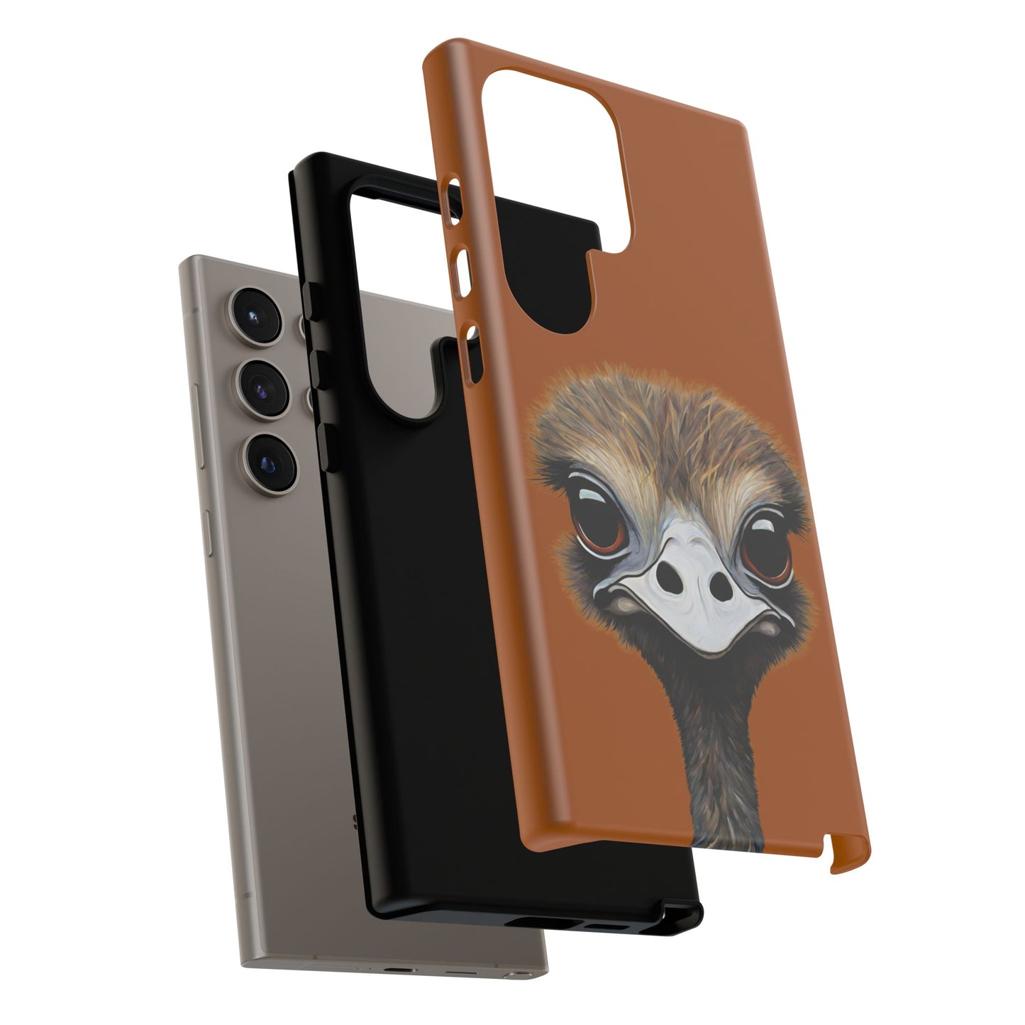 Ostrich Wildlife iPhone Samsung Galaxy Google Pixel Tough Cases