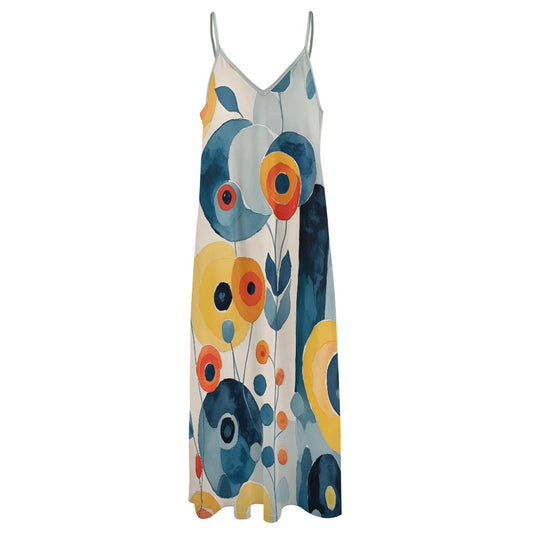 Willa Abstract Floral Women's Summer Fashion Slip Dress