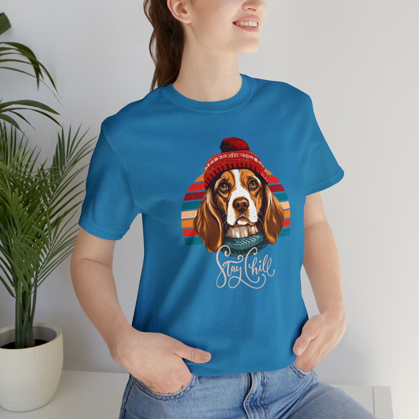 Stay Chill Cocker Spaniel Unisex Jersey Short Sleeve Tee