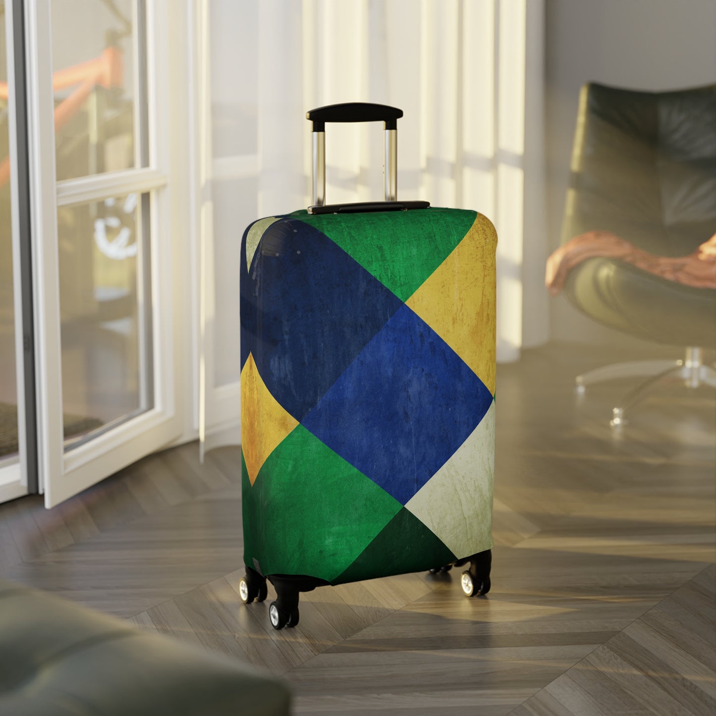 Brasil Plaid Luggage Cover