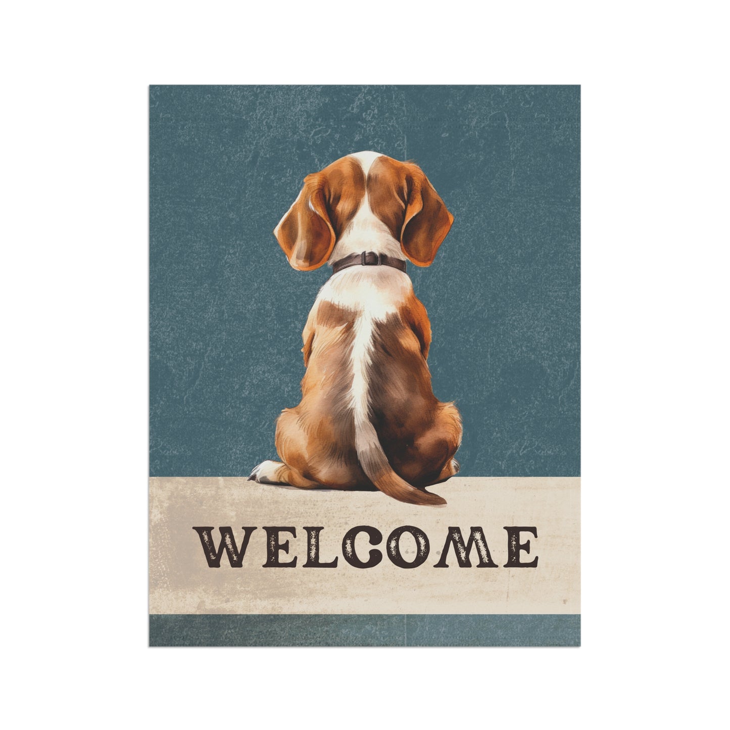 Beagle Welcome 2-Sided Garden & House Flag/Banner