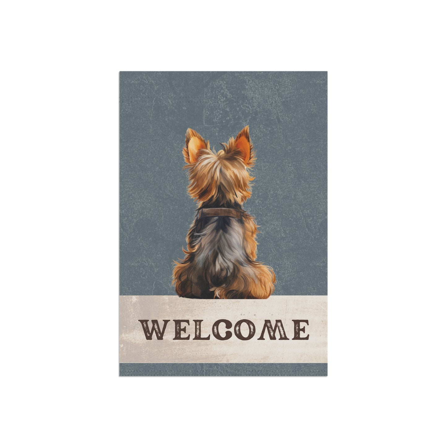 Yorkshire Terrier Welcome 2-Sided Garden & House Flag/Banner