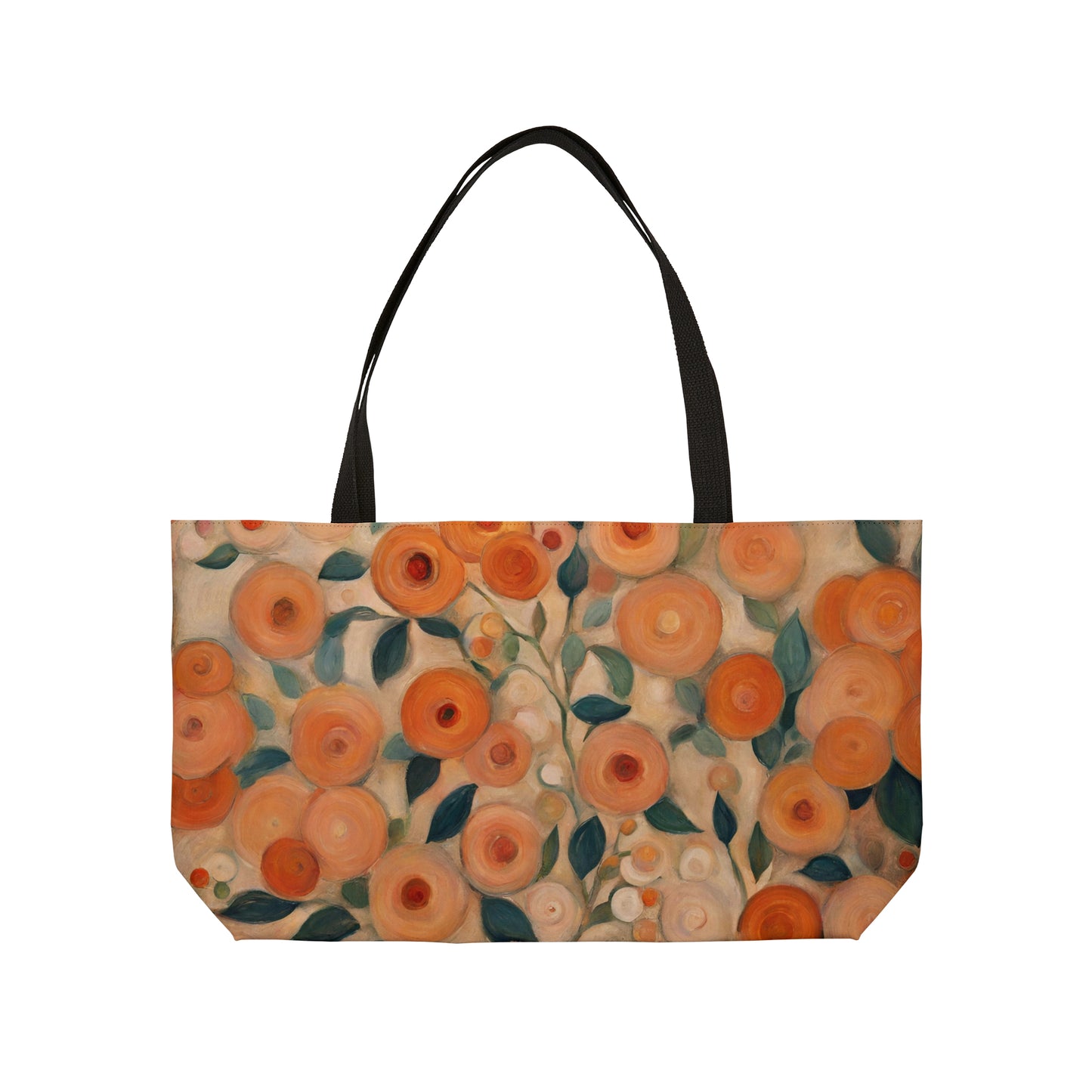 Citrus Floral Weekender Tote Bag