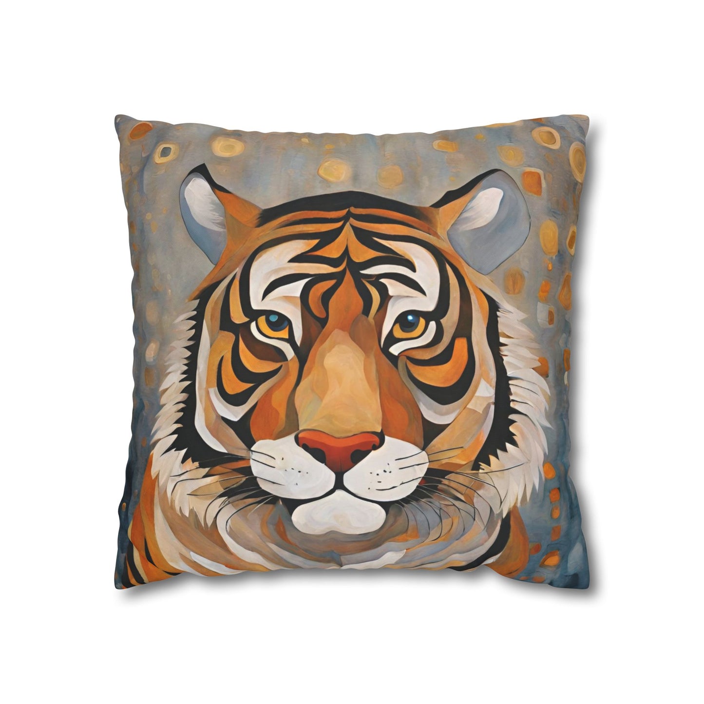 The Tiger Wildlife Square Poly Canvas Pillowcase