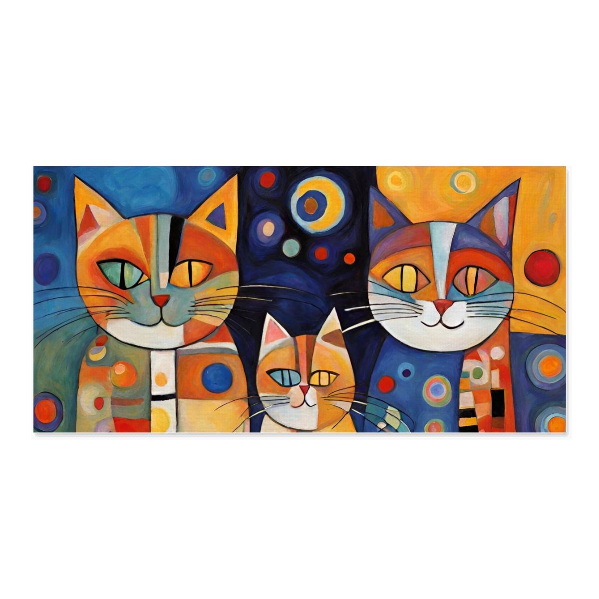 60" x 30" Printed Canvas Fabric Wall Art - No Frame (Made in USA)