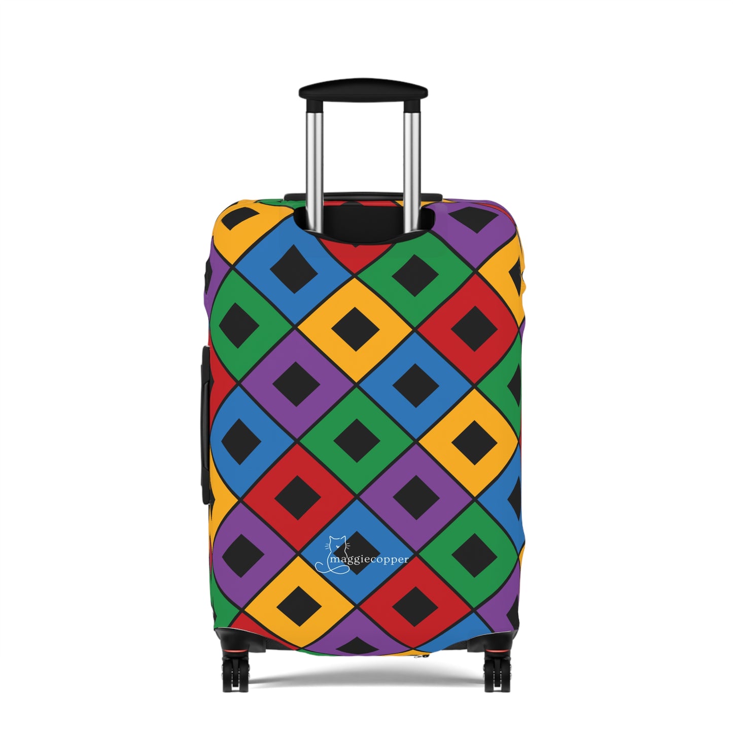 Connor Bright Squares Luggage Cover