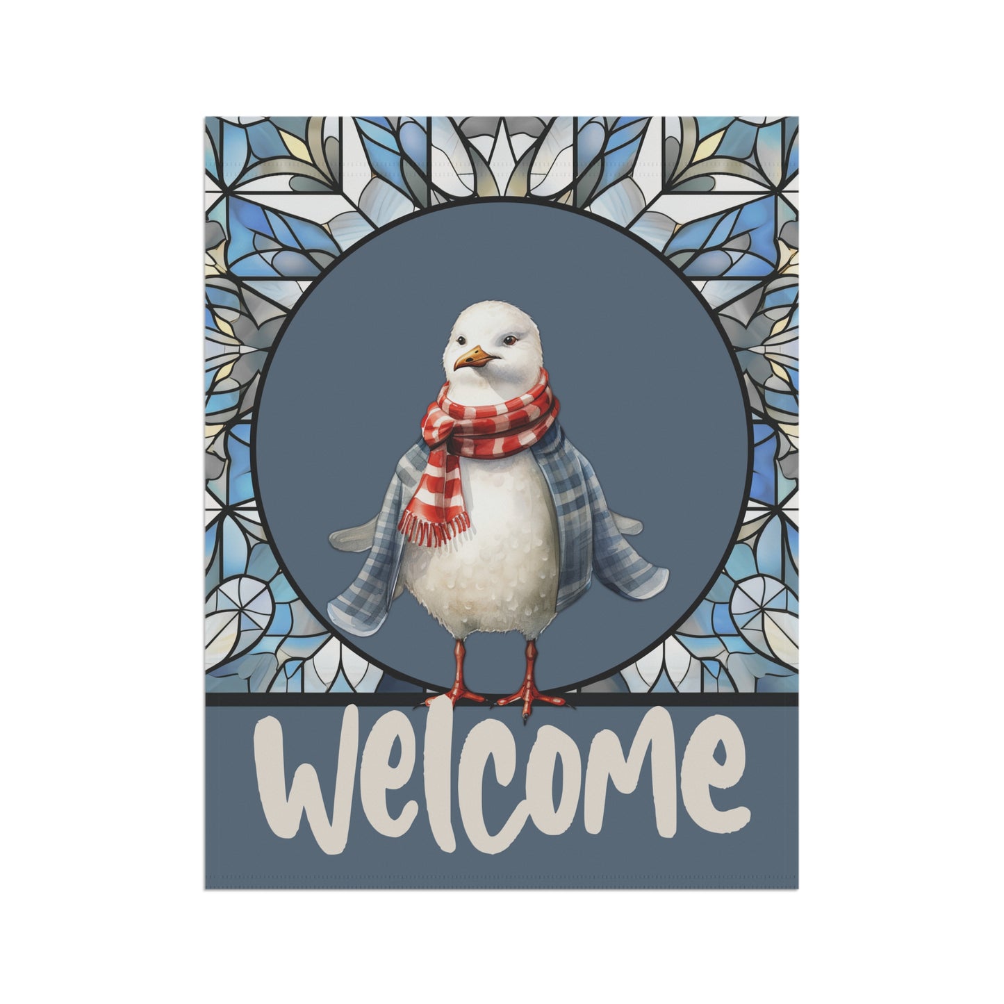 Winter Bird Welcome 2-Sided Garden & House Flag/Banner