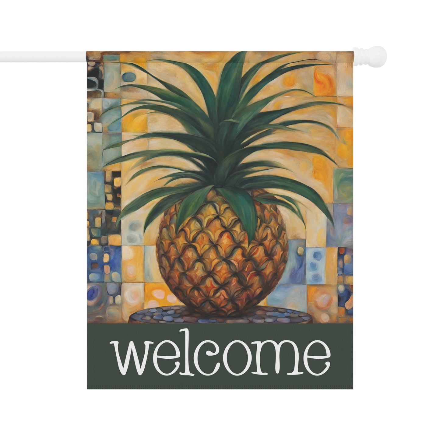 Pineapple Welcome 2-Sided Garden & House Flag/Banner