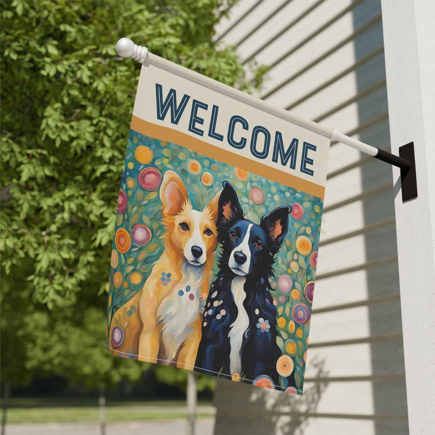 Pete & Doug Welcome 2-Sided Garden & House Flag/Banner