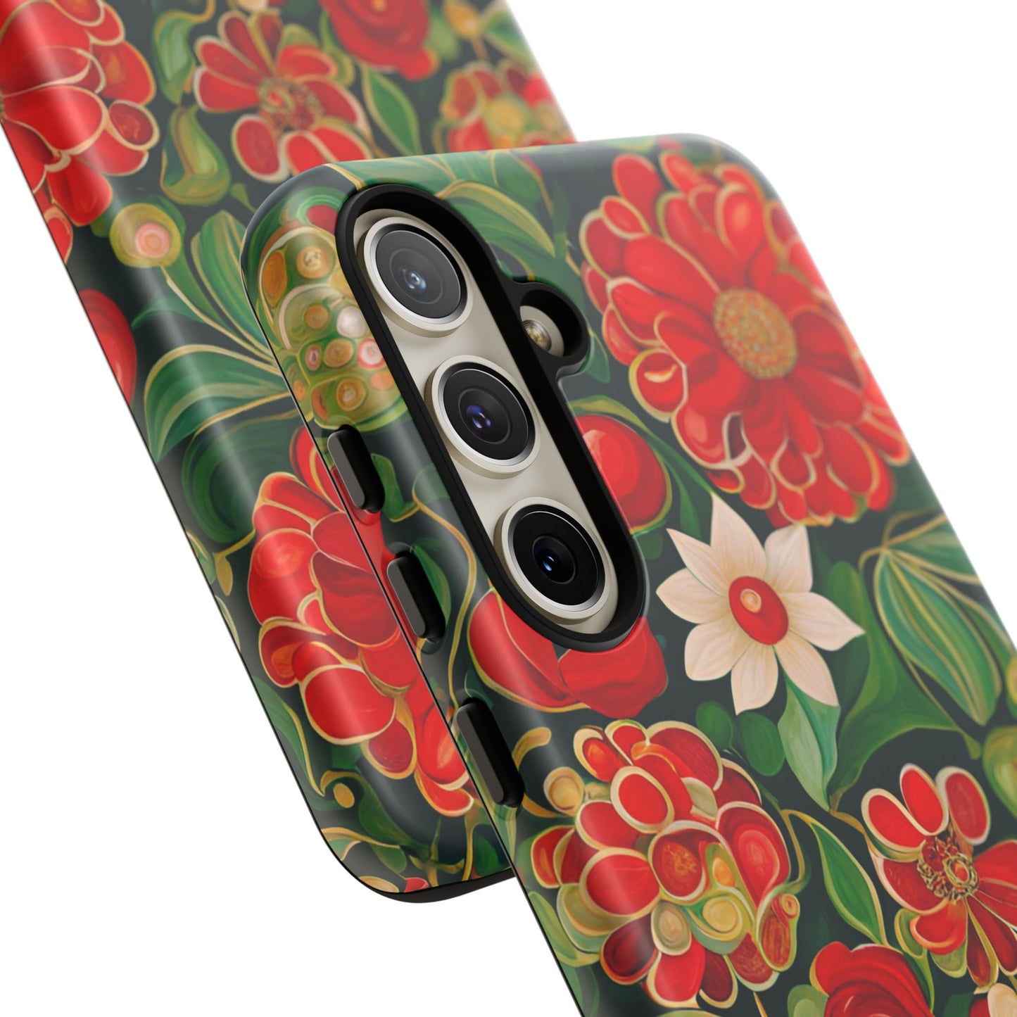 December Flowers iPhone Samsung Galaxy Google Pixel Tough Cases