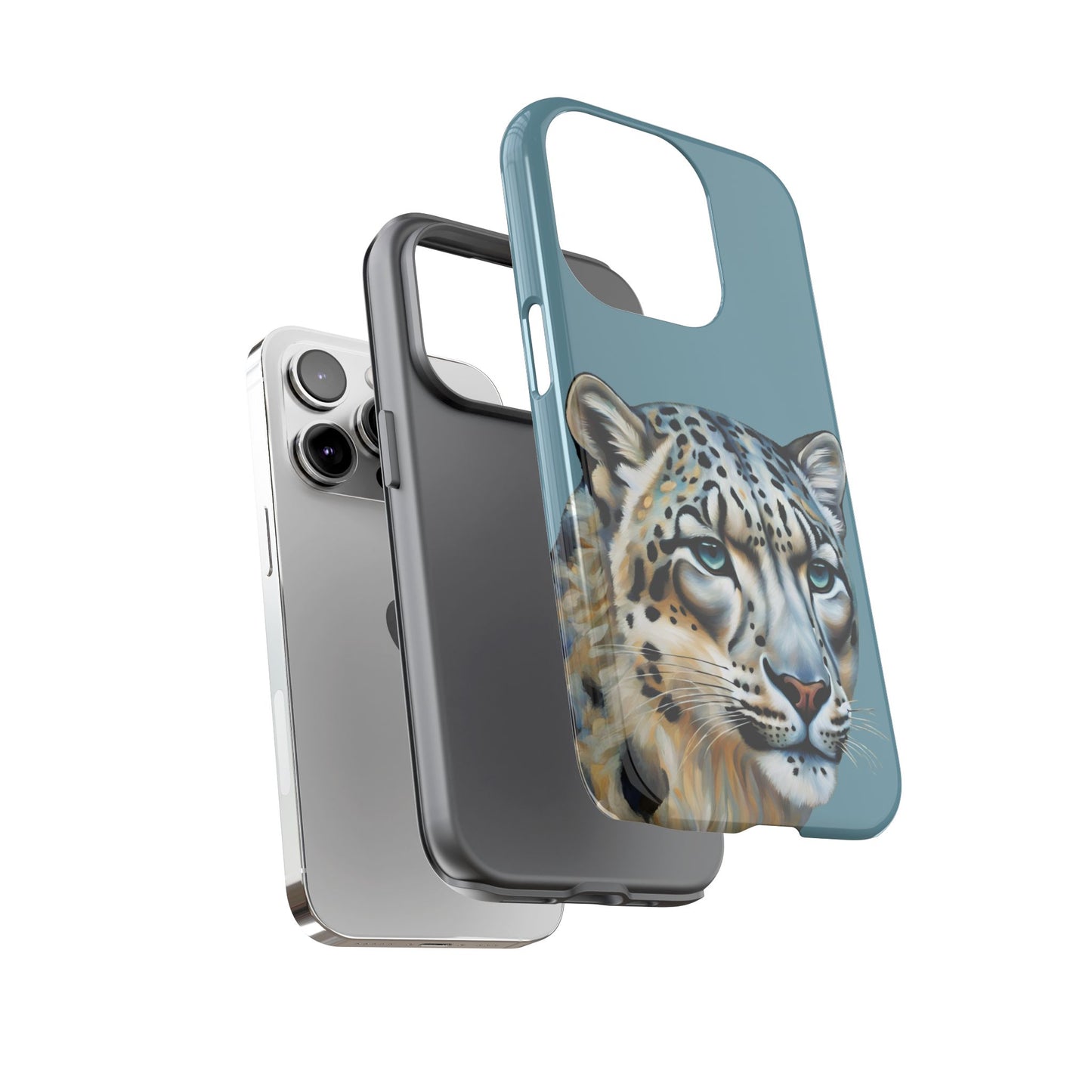 Snow Leopard iPhone Samsung Galaxy Google Pixel Tough Cases