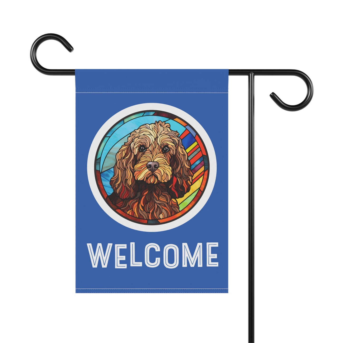 Cockapoo Welcome 2-Sided Garden & House Flag/Banner