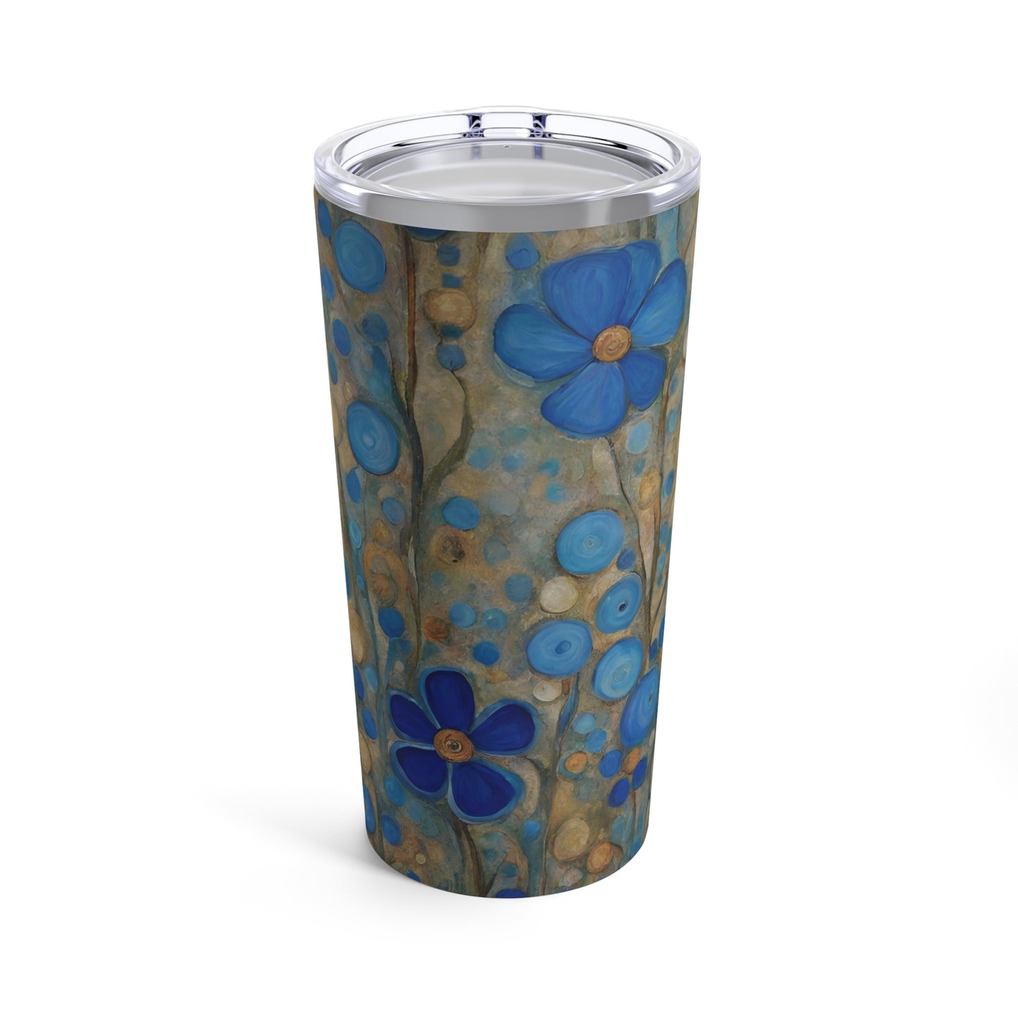 Blue Floral Pop Stainless Steel Tumbler 20oz