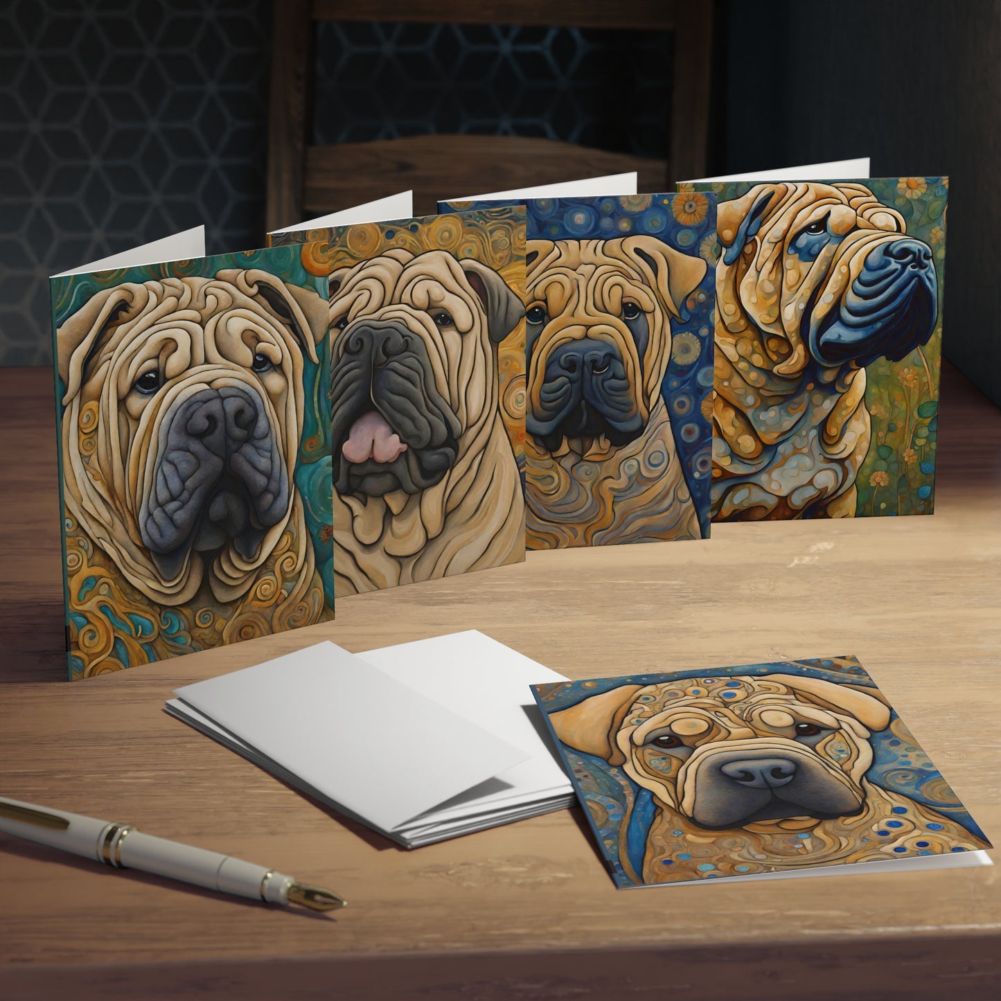 Shar Pei Greeting Cards (5-Pack)