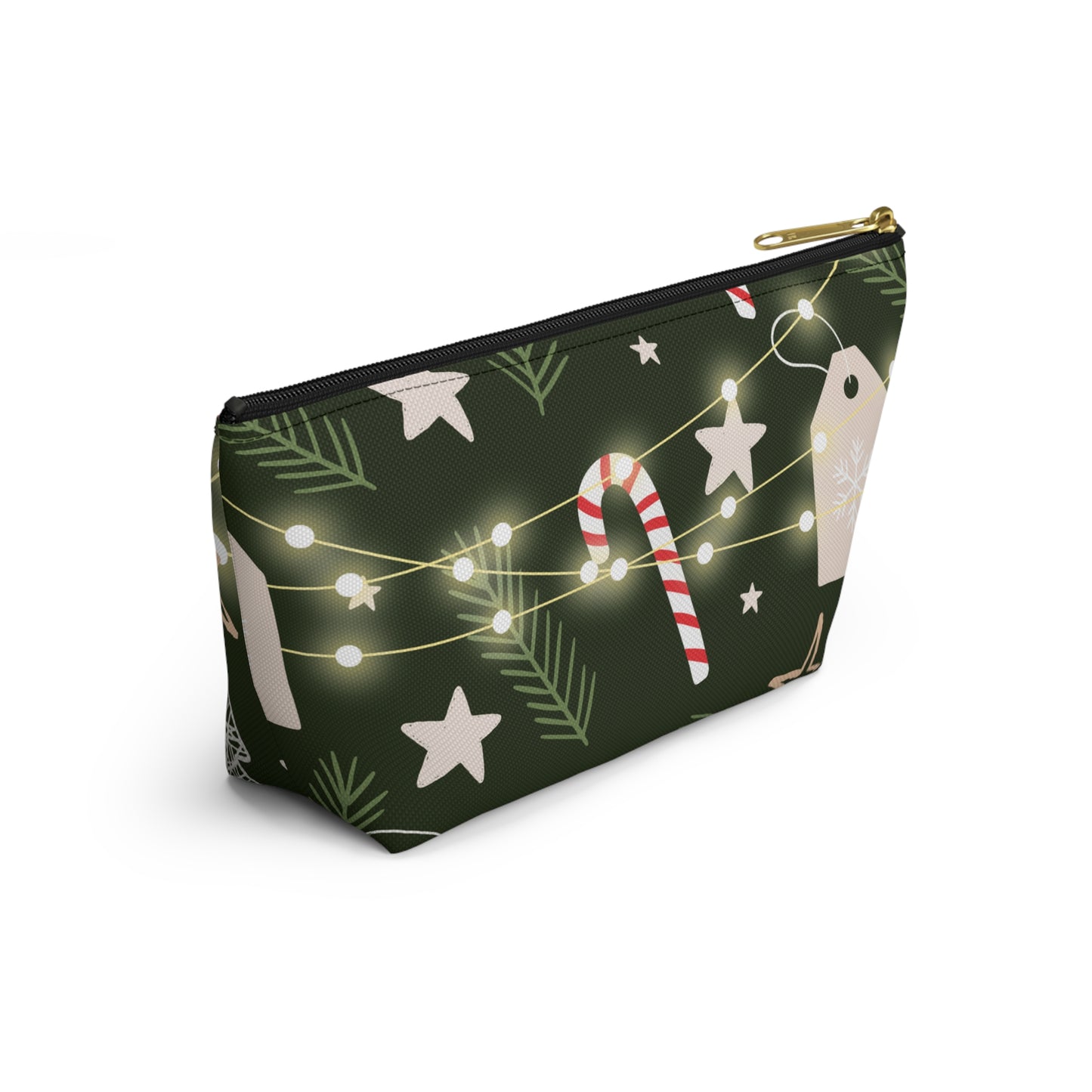 Rustic Christmas Accessory Pouch w T-bottom