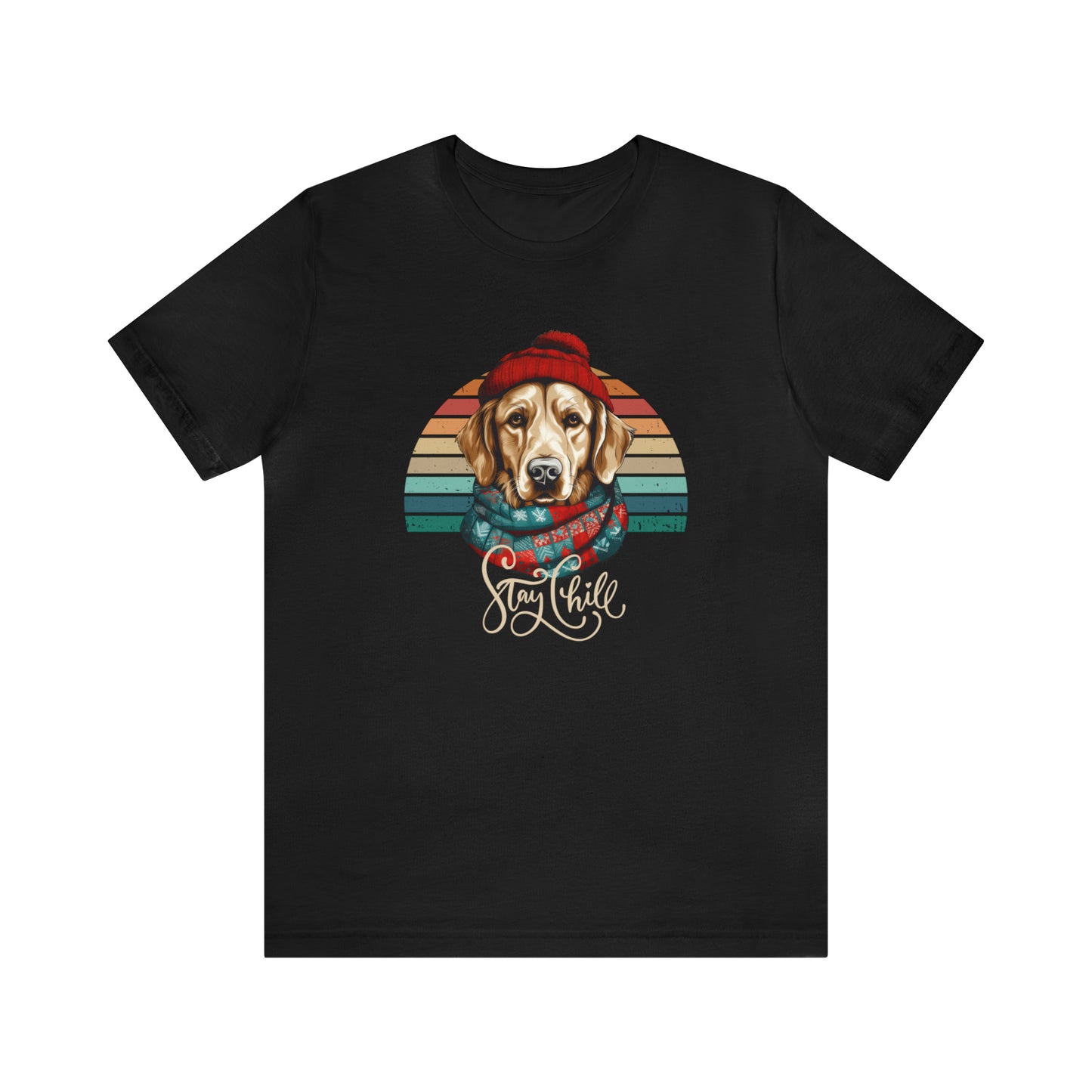 Stay Chill Golden Retriever Unisex Jersey Short Sleeve Tee