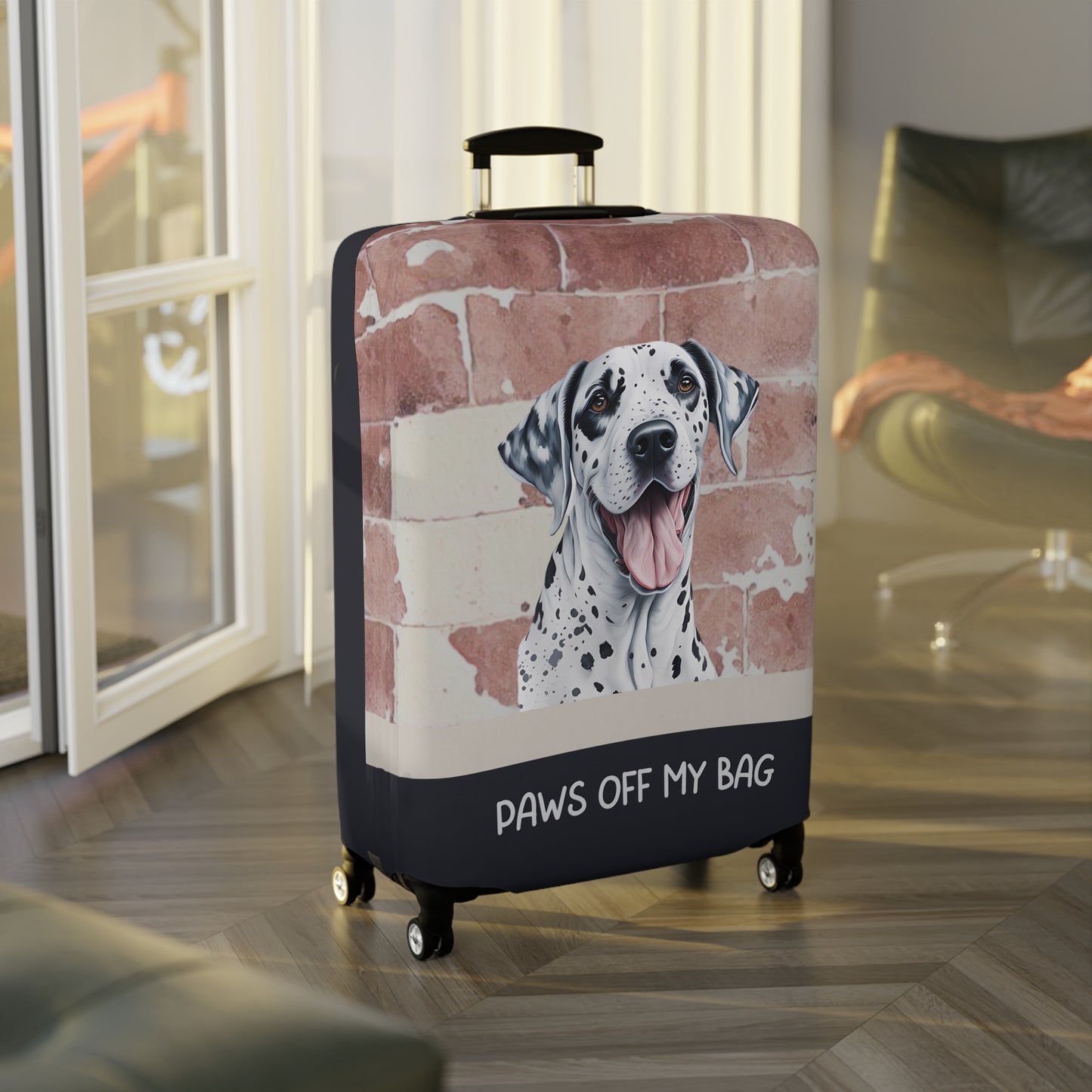 Dalmatian Paws Off My Bag Luggage Cover