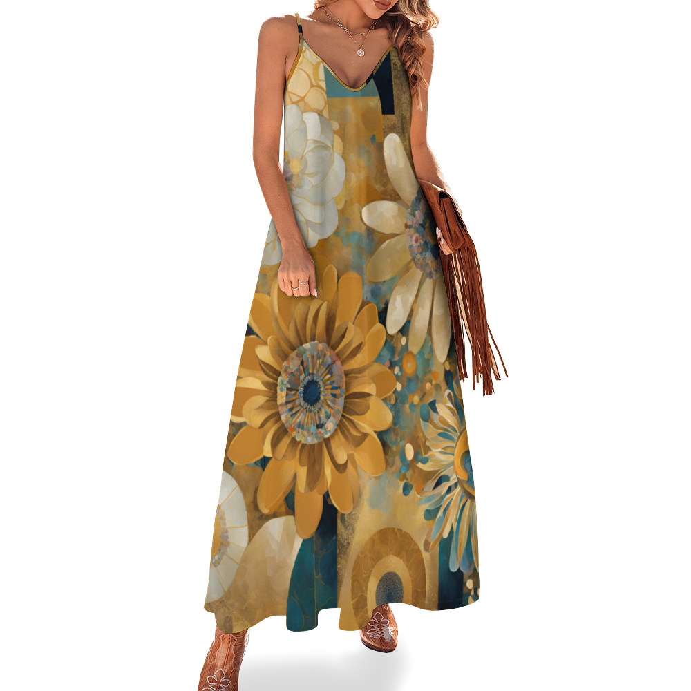 Turnkey Women's Summer Fashion Maxi Slip Dress
