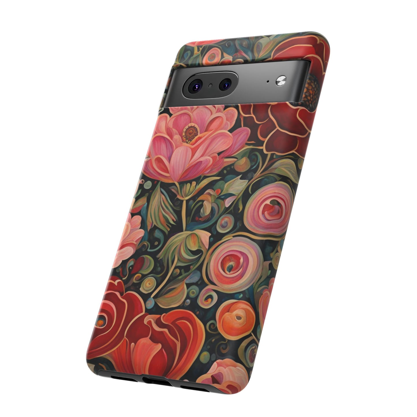 February Flowers iPhone Samsung Galaxy Google Pixel Tough Cases