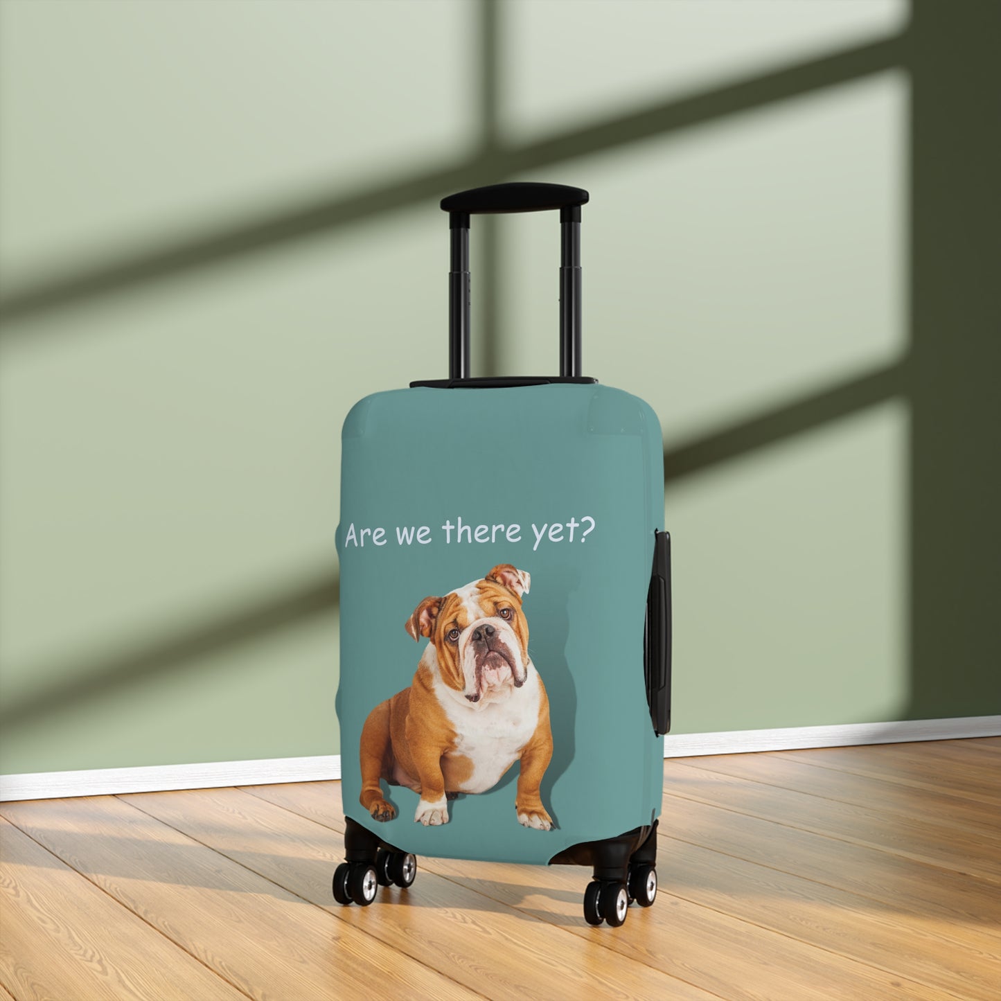 English Bulldog Are We There Yet? Luggage Cover