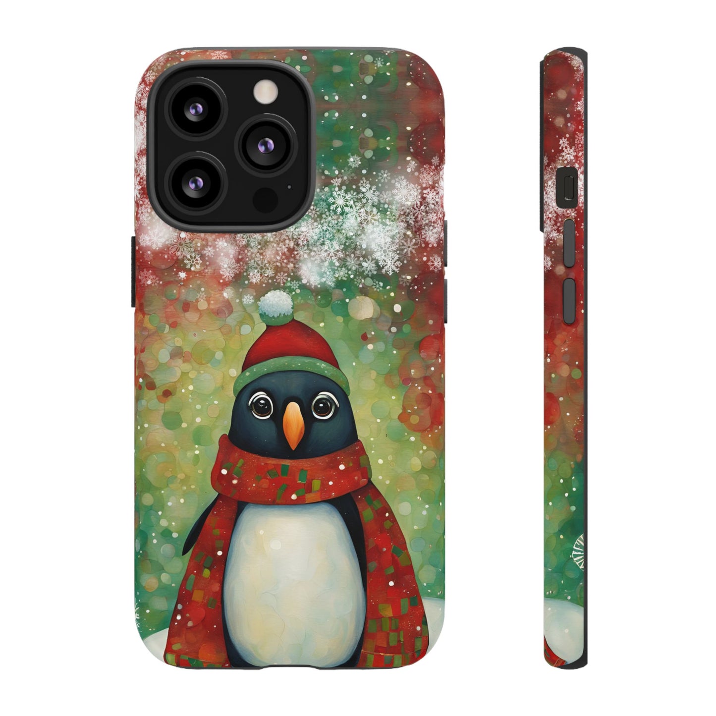 Christmas Penguin iPhone Samsung Galaxy Google Pixel Tough Cases