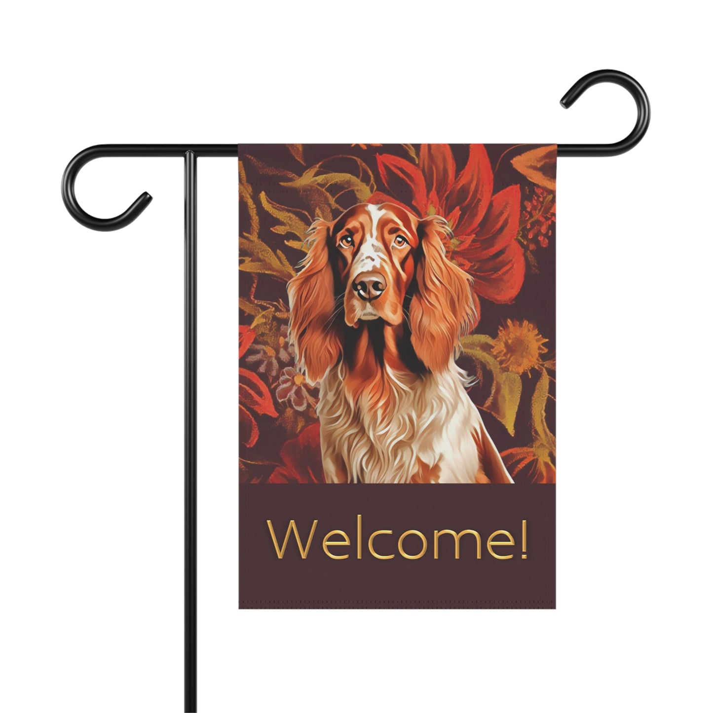 Irish Setter Welcome 2-Sided Garden & House Flag/Banner