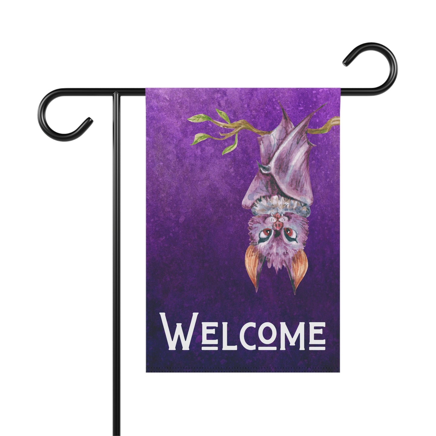 Welcome Bat 2-Sided Garden & House Banner