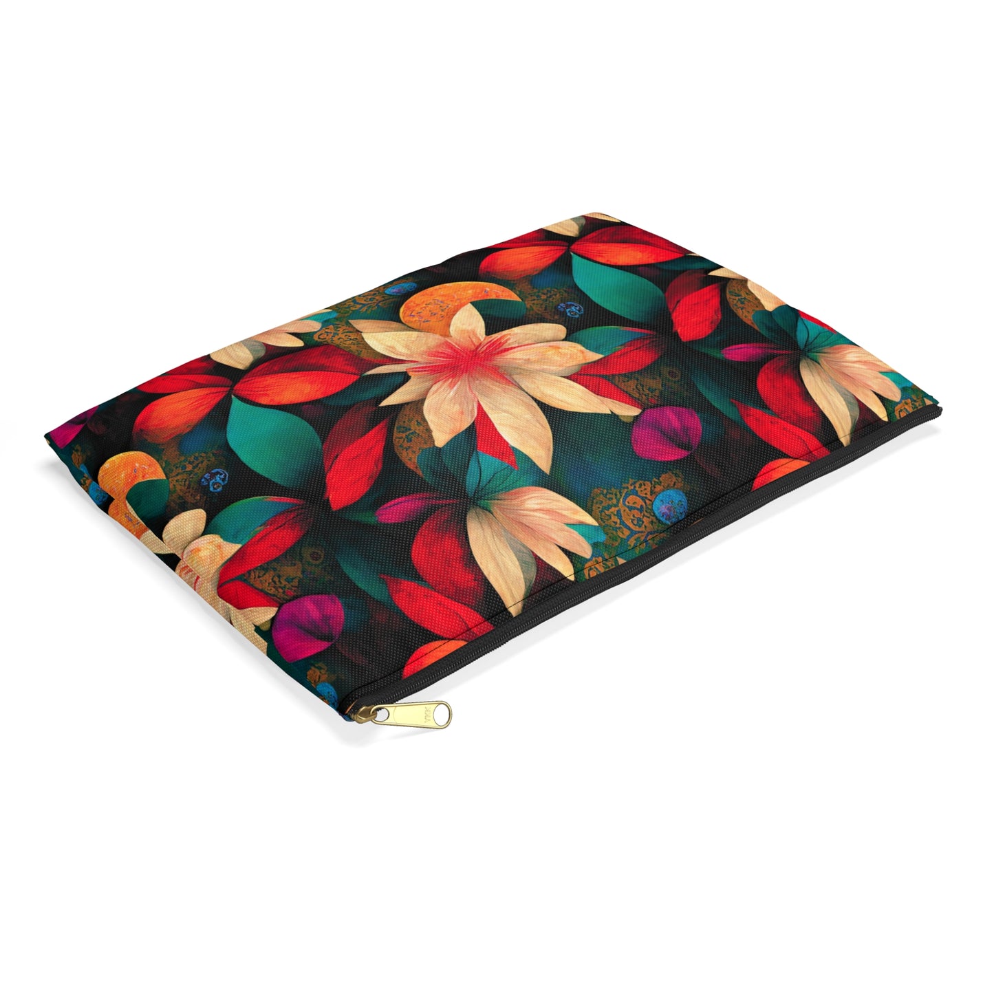 Christmas Flowers Accessory Pouch