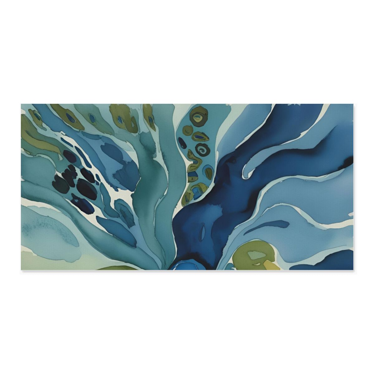 60" x 30" Printed Canvas Fabric Wall Art - No Frame (Made in USA)