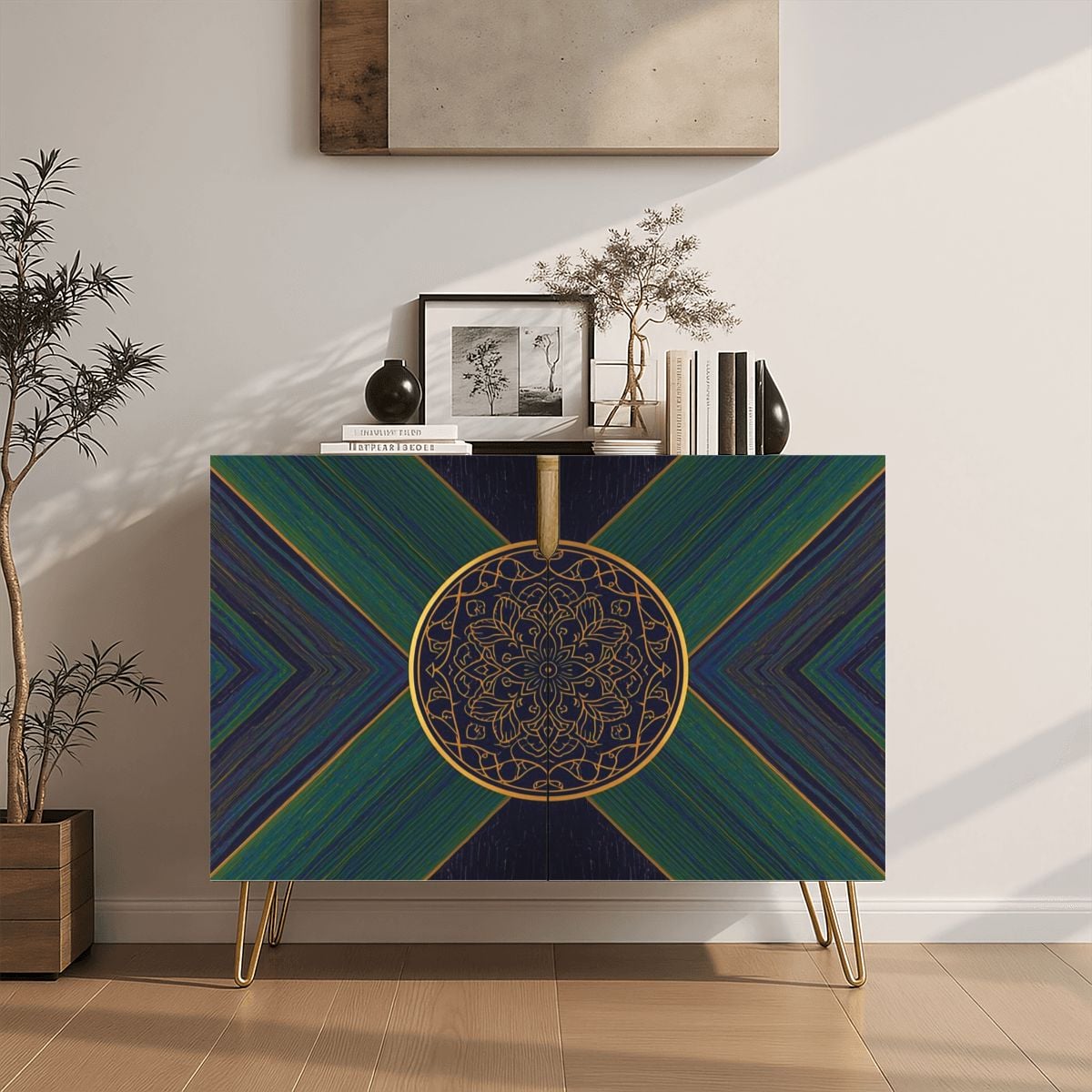 Modern Wooden Storage Cabinet (Made in USA)