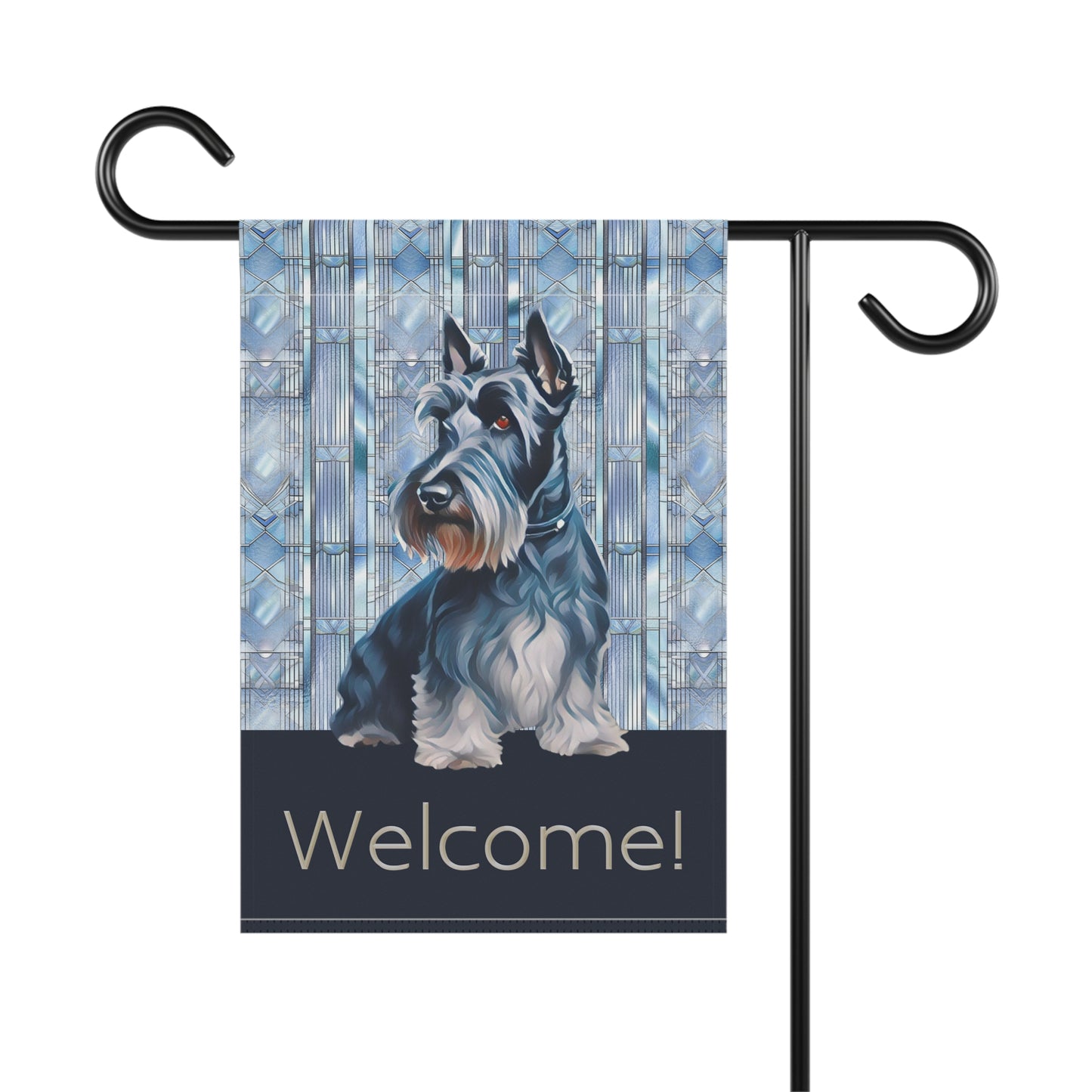 Scottish Terrier Welcome Scottie 2-Sided Garden & House Flag/Banner