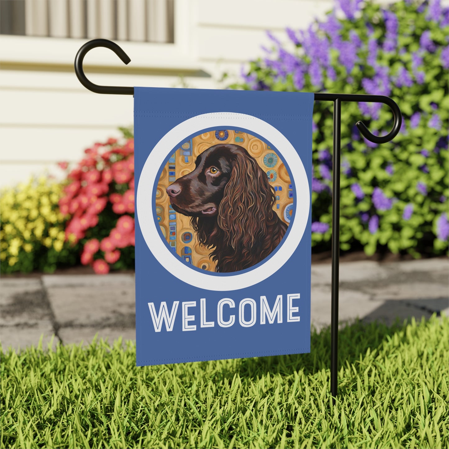 Boykin Welcome 2-Sided Garden & House Flag/Banner