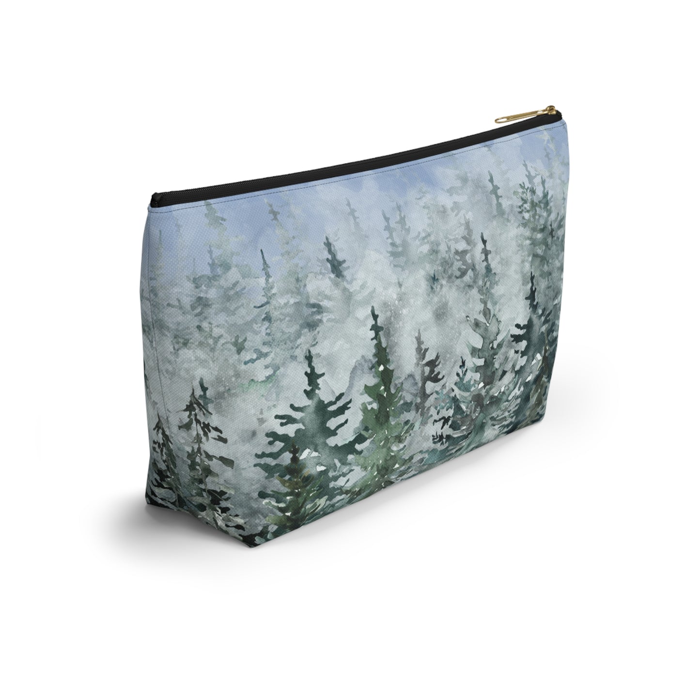 Evergreens in Winter Accessory Pouch w T-bottom