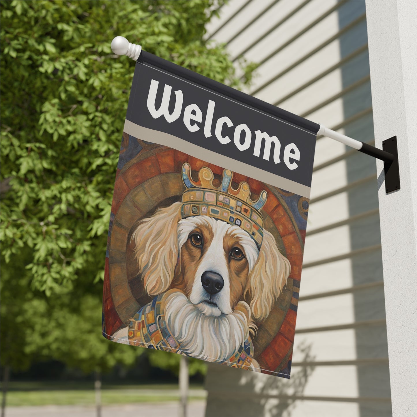 Fritz Welcome 2-Sided Garden & House Flag/Banner