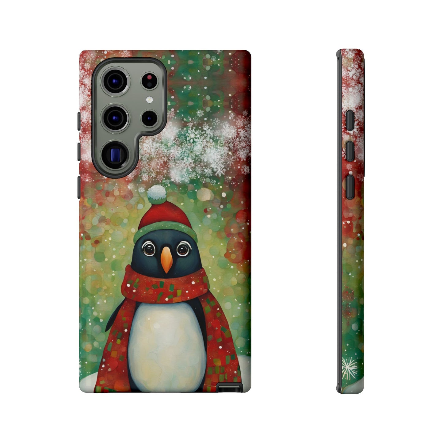 Christmas Penguin iPhone Samsung Galaxy Google Pixel Tough Cases