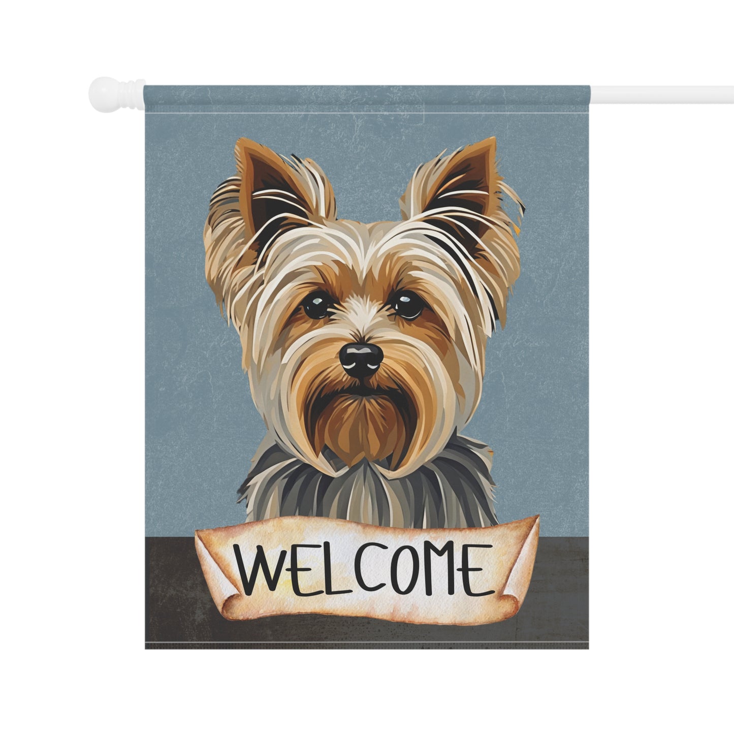 Yorkshire Terrier Welcome 2-Sided Garden & House Flag/Banner