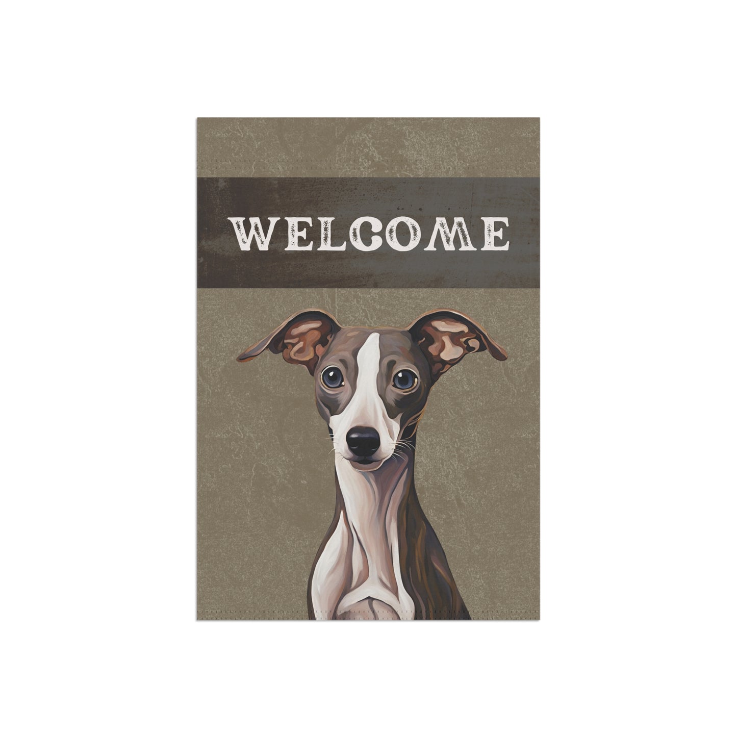 Greyhound Welcome 2-Sided Garden & House Flag/Banner