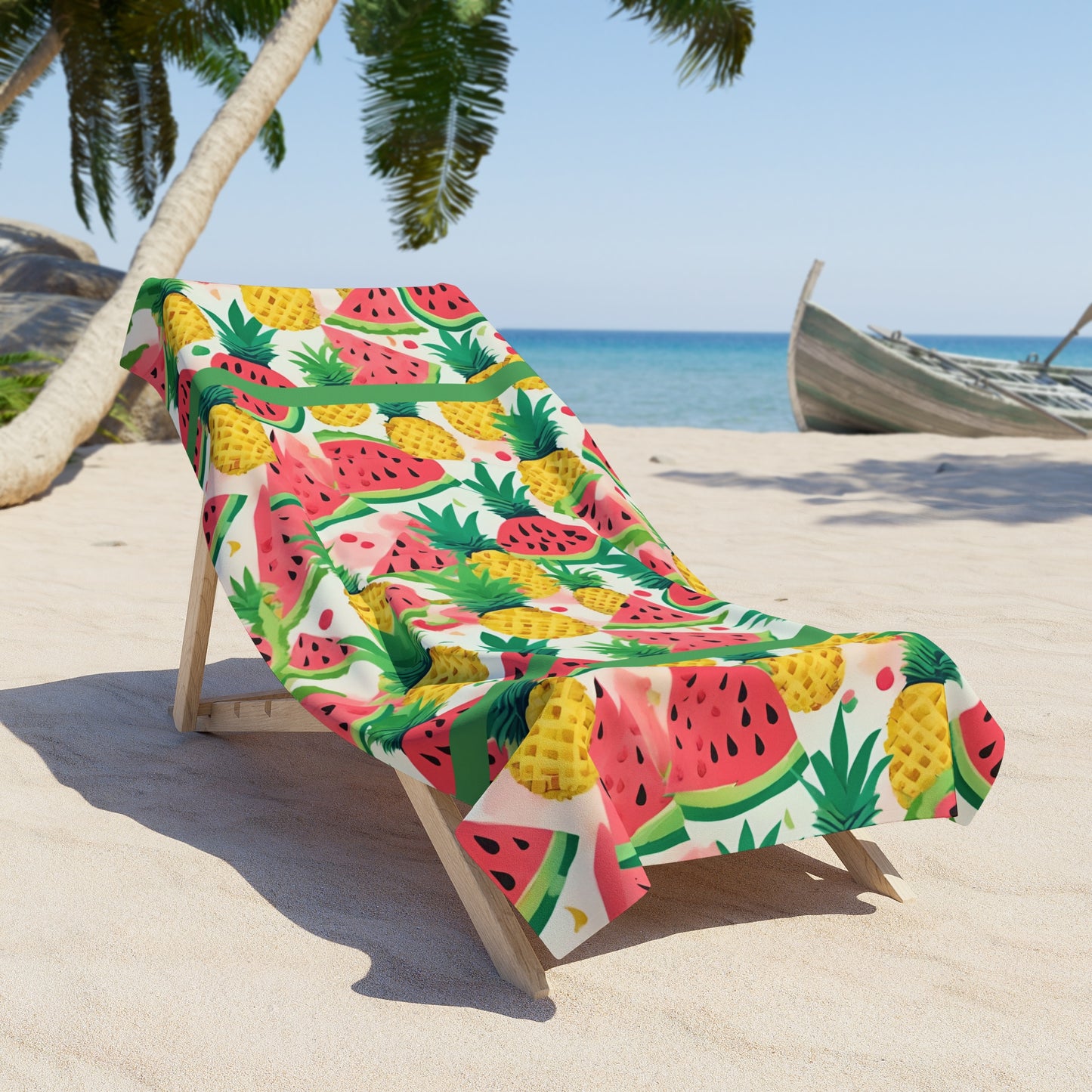 Pineapples & Watermelons Beach Towel