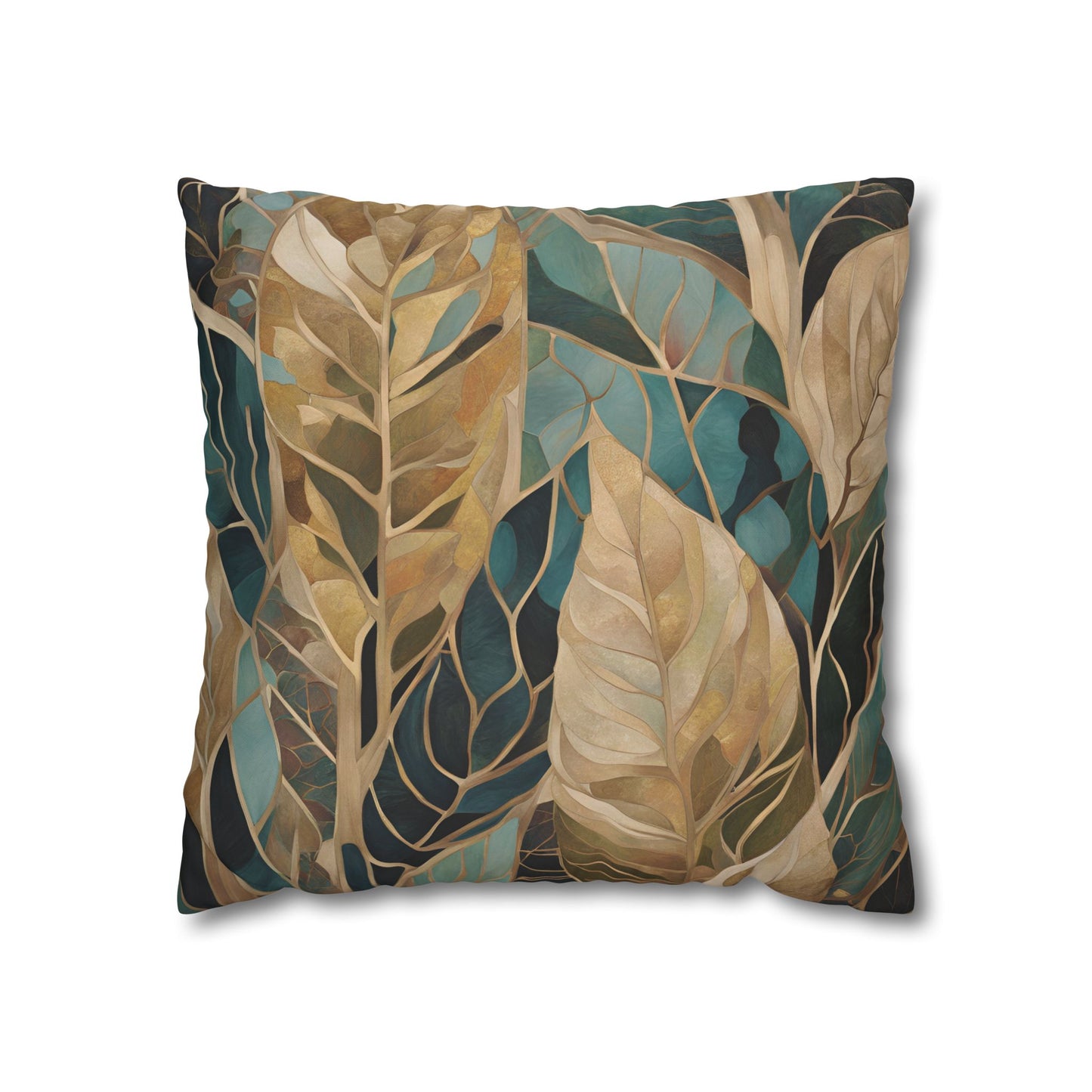 Jungle Square Poly Canvas Pillowcase