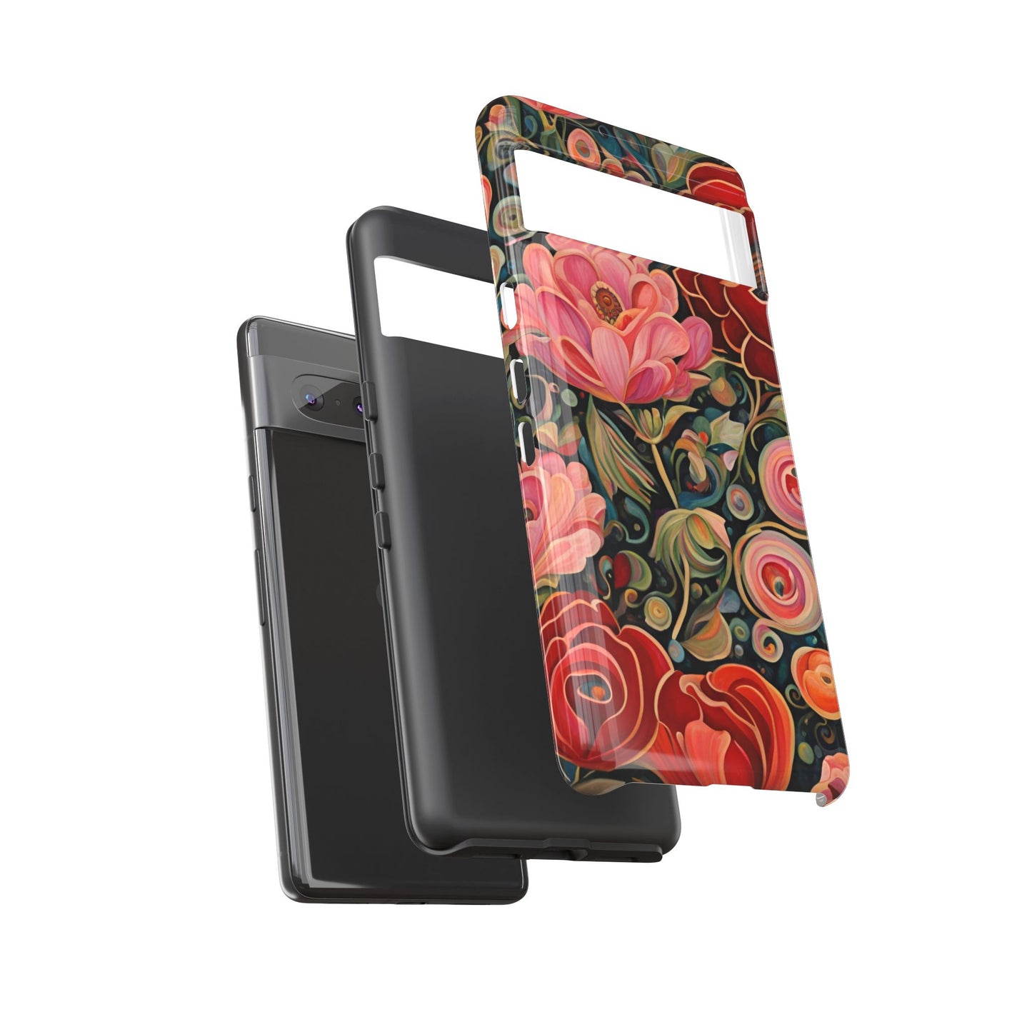 February Flowers iPhone Samsung Galaxy Google Pixel Tough Cases