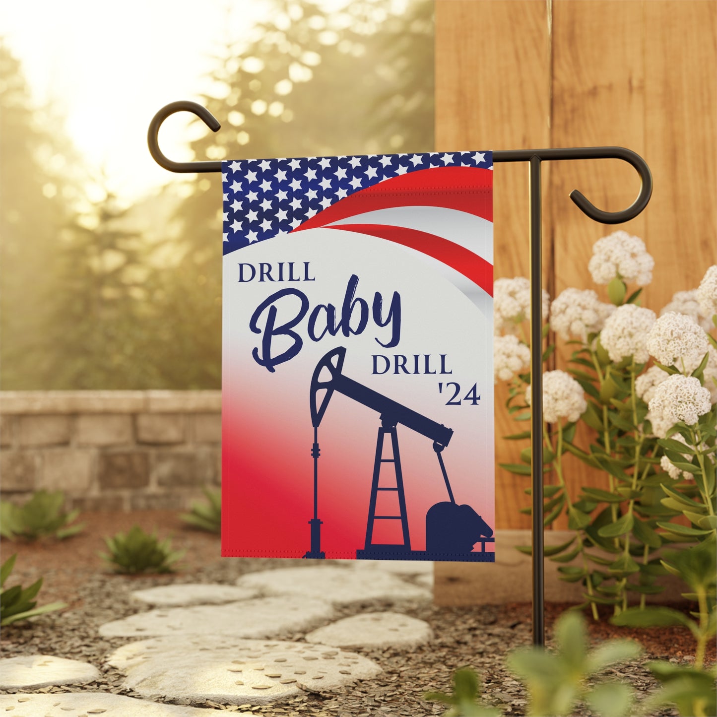 Drill Baby Drill '24 Garden & House Banner