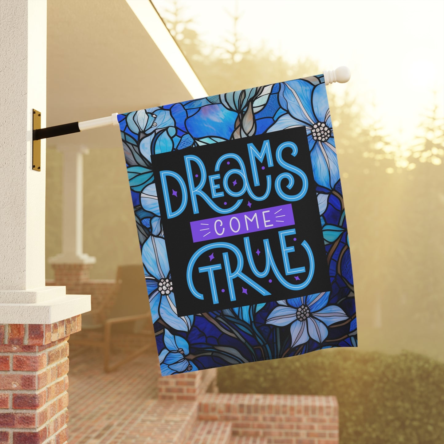 Dreams Come True 2-Sided Garden & House Flag/Banner